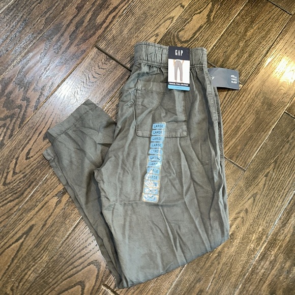 Gap tencel pull on grey pants size large new with tags - Picture 2 of 8